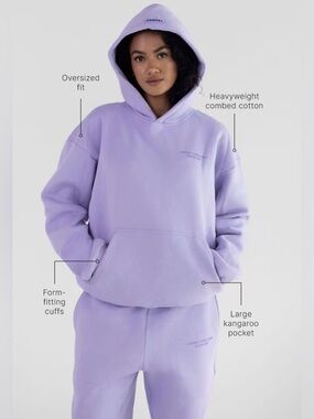 Comfrt pastel hoodie Lavender